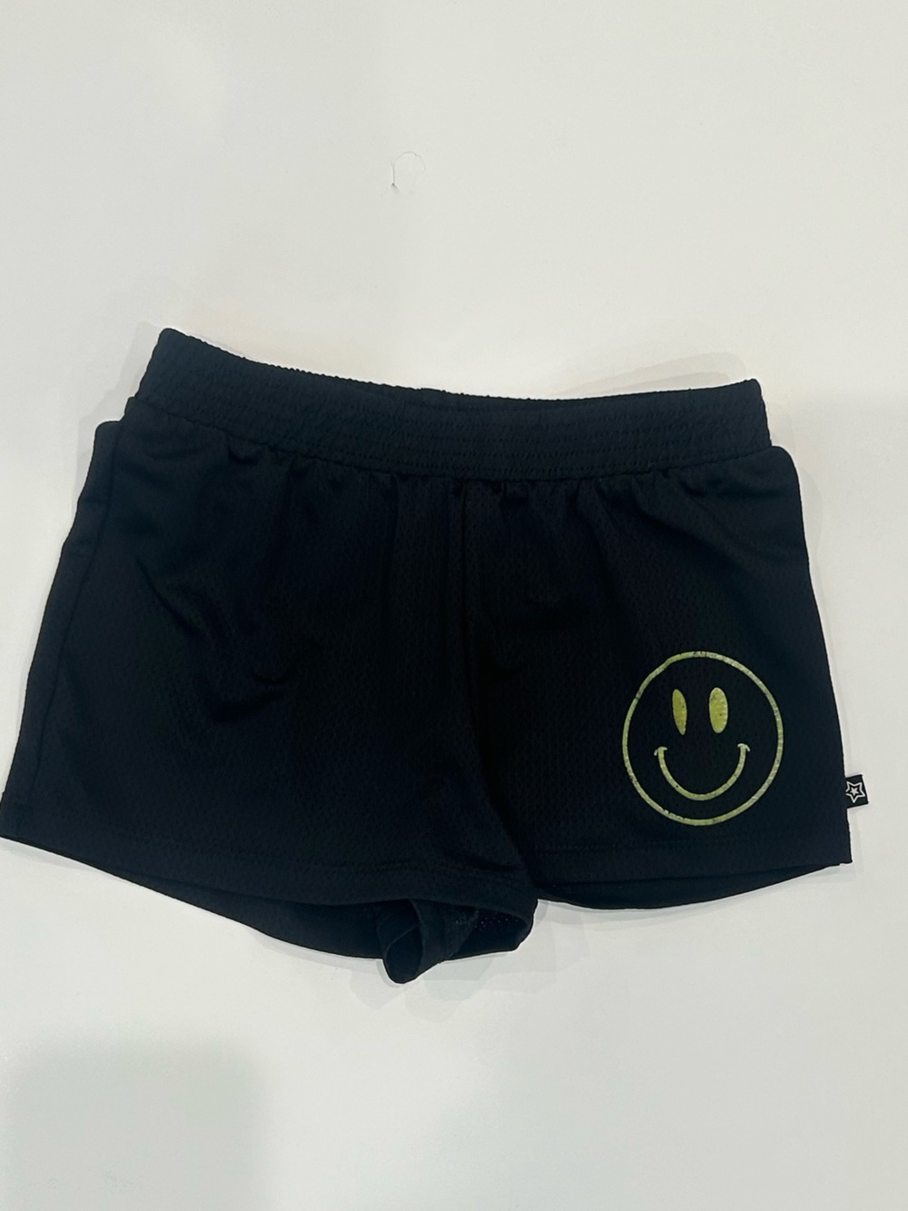 Pixielane Mesh Smiley Shorts, Size 6